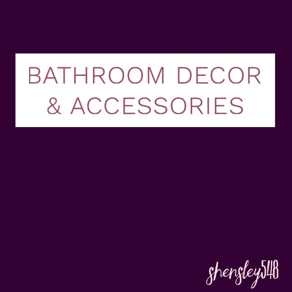 New Bathroom Decor and Accessories